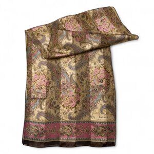 Lauren Ralph Lauren Silk Scarf Paisley Floral Classic Old Money Preppy